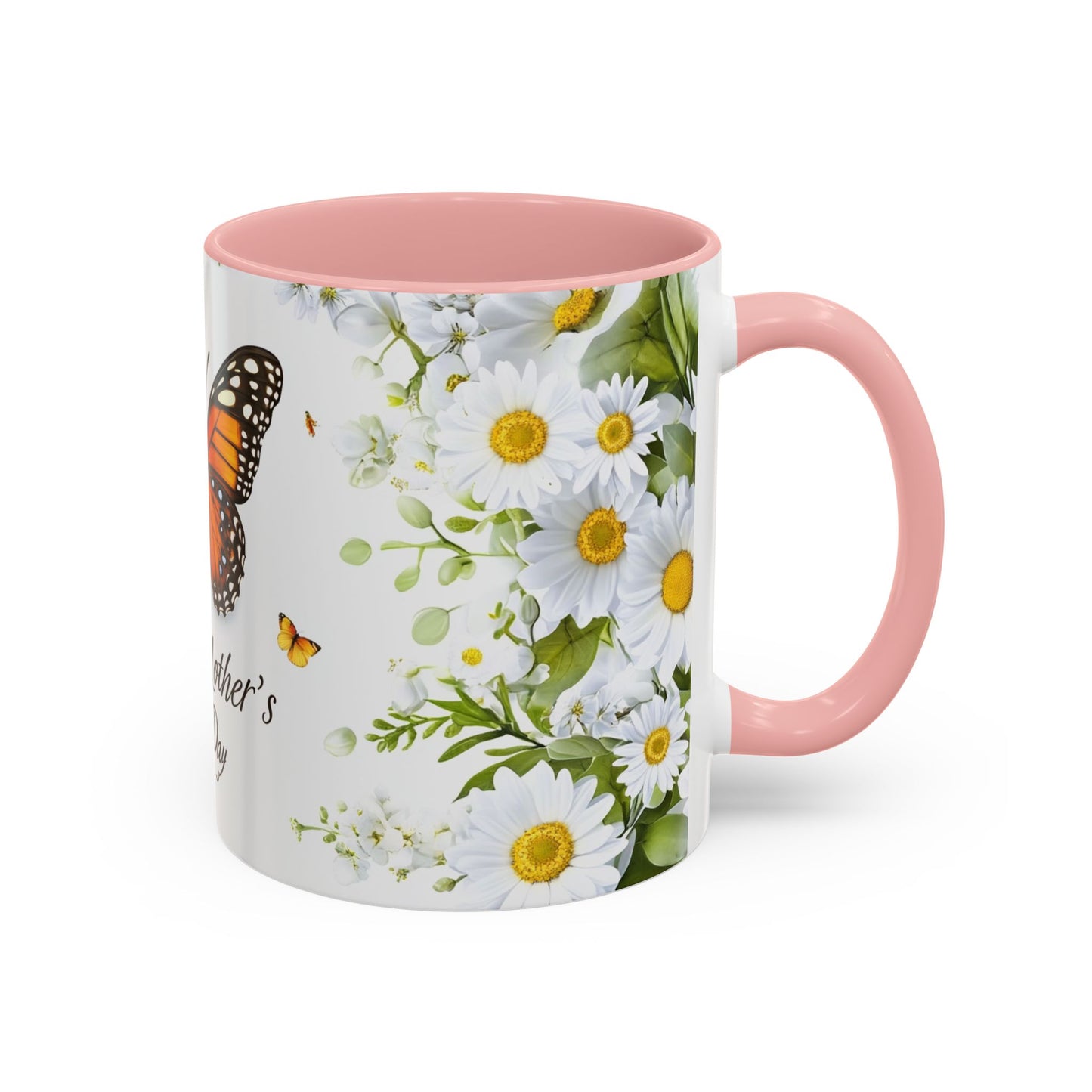 Mother's Day Butterfly Coffee Mug – 'Happy Mother's Day' Floral Accent Mug