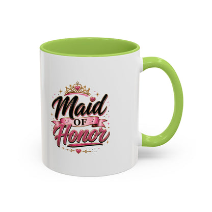 Maid of Honor Accent Coffee Mug — Bridal Party Gift (11/15oz)