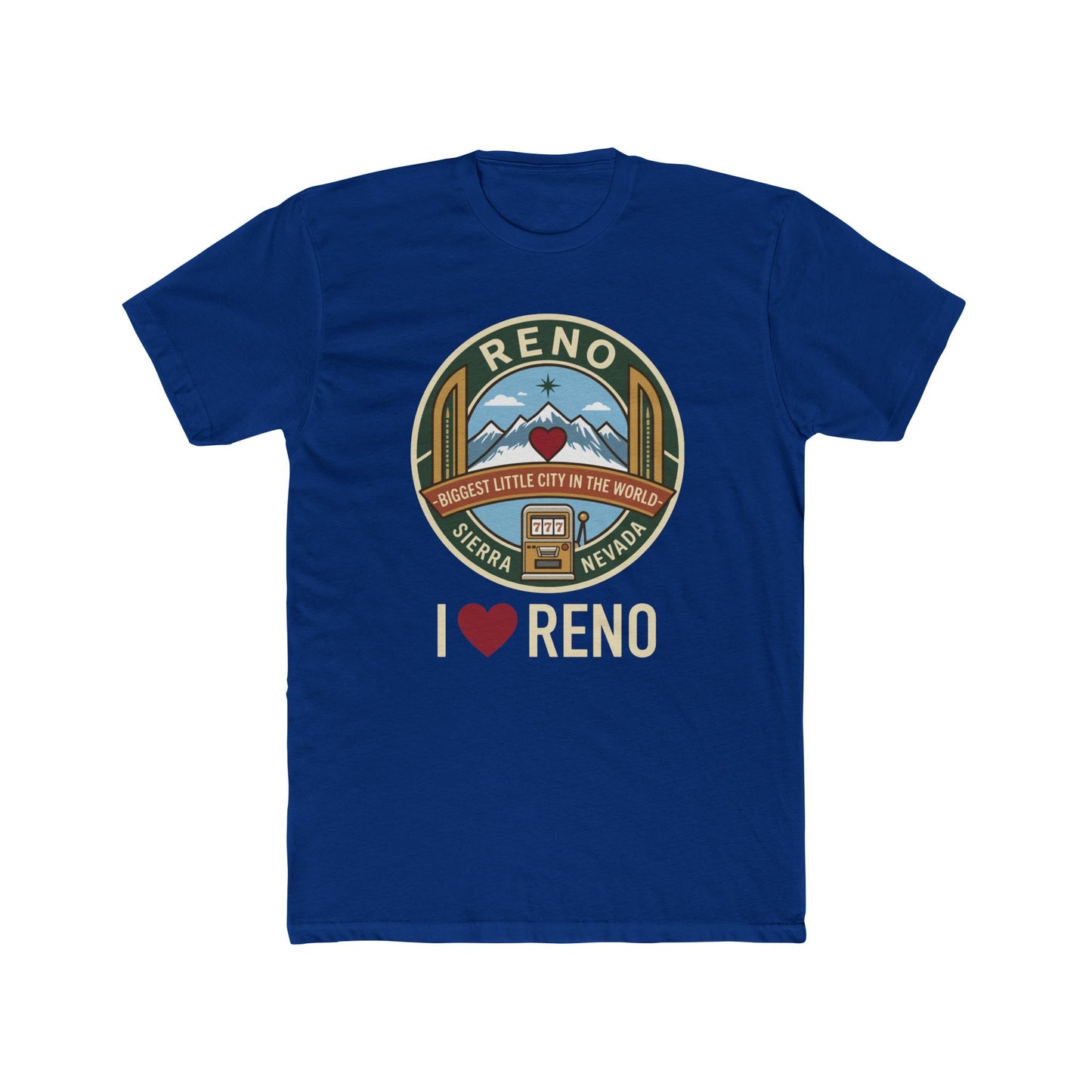 Reno Vintage Badge T-Shirt — I  Reno Retro Cityscape Tee