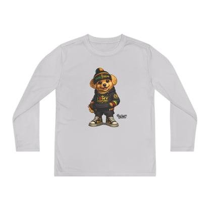 Youth Long Sleeve Tee — Streetwear Teddy Bear Graphic