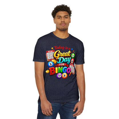 Bingo T-Shirt — "Today Is a Great Day for Bingo" Retro Game Night Tee