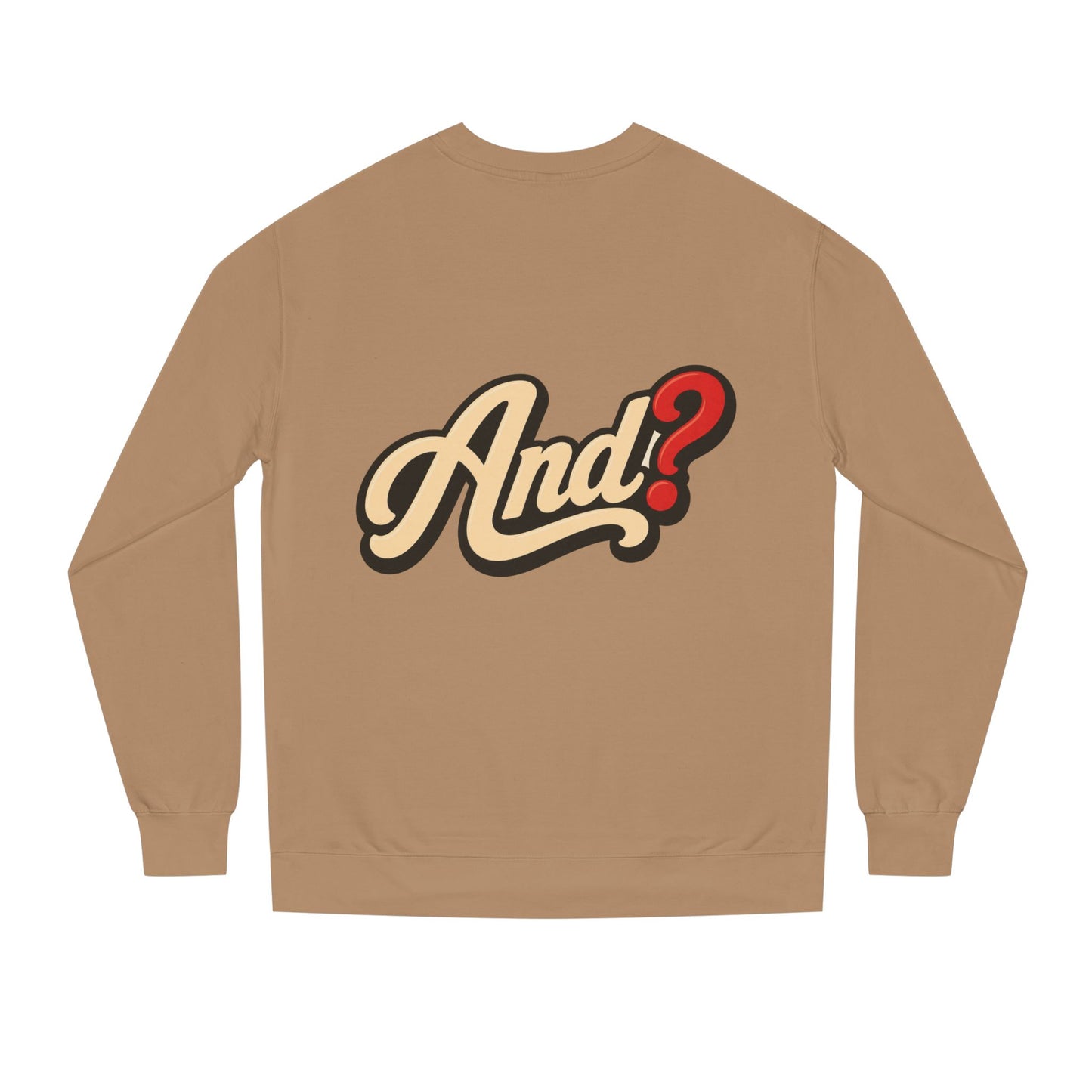 And? Retro Script Crewneck Sweatshirt