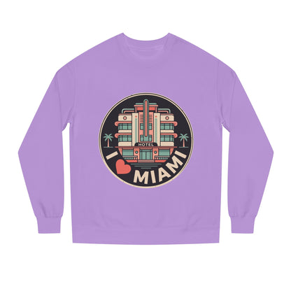 Miami Art Deco Sweatshirt — I Love Miami Vintage Hotel Crewneck