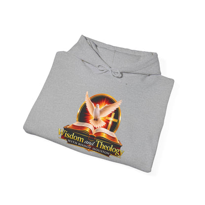 Wisdom and Theology Hoodie – Dove & Book Christian Faith Sweatshirt