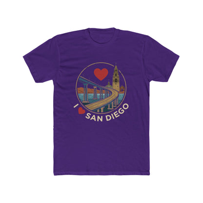 I Heart San Diego Crew Tee — Vintage Bridge & Tower Graphic