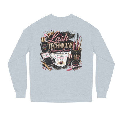Lash Technician Crewneck Sweatshirt – Beauty Tools Graphic