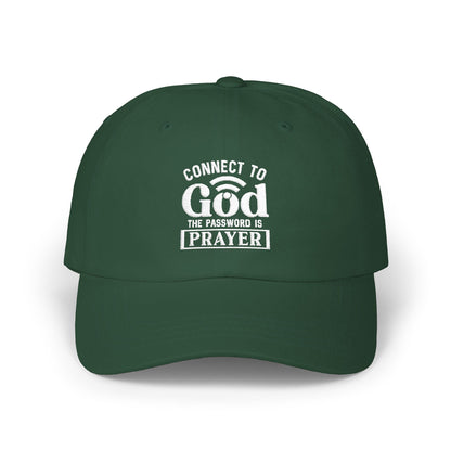 Prayer Dad Cap — "Connect to God, the Password is Prayer" Embroidered Hat