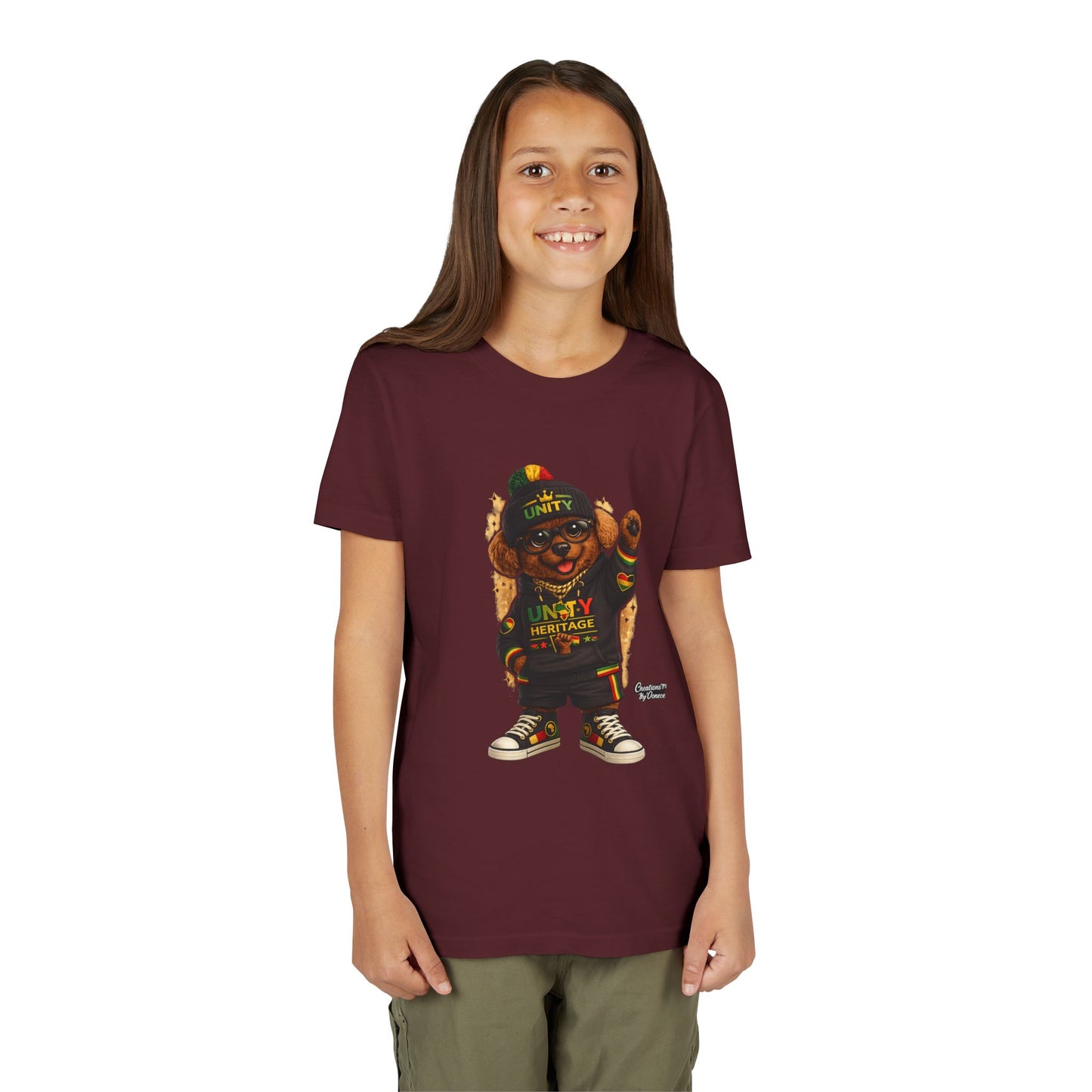 Kids Unity Heritage Tee — Youth Short Sleeve Shirt with 'Unity' Design