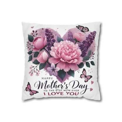 Mother & Family Decorative Pillow - "To the World You Are a Mother" Floral Accent Pillowcase