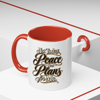 Peace Has Plans for Me Coffee Mug — Inspirational Faith Morning Mug