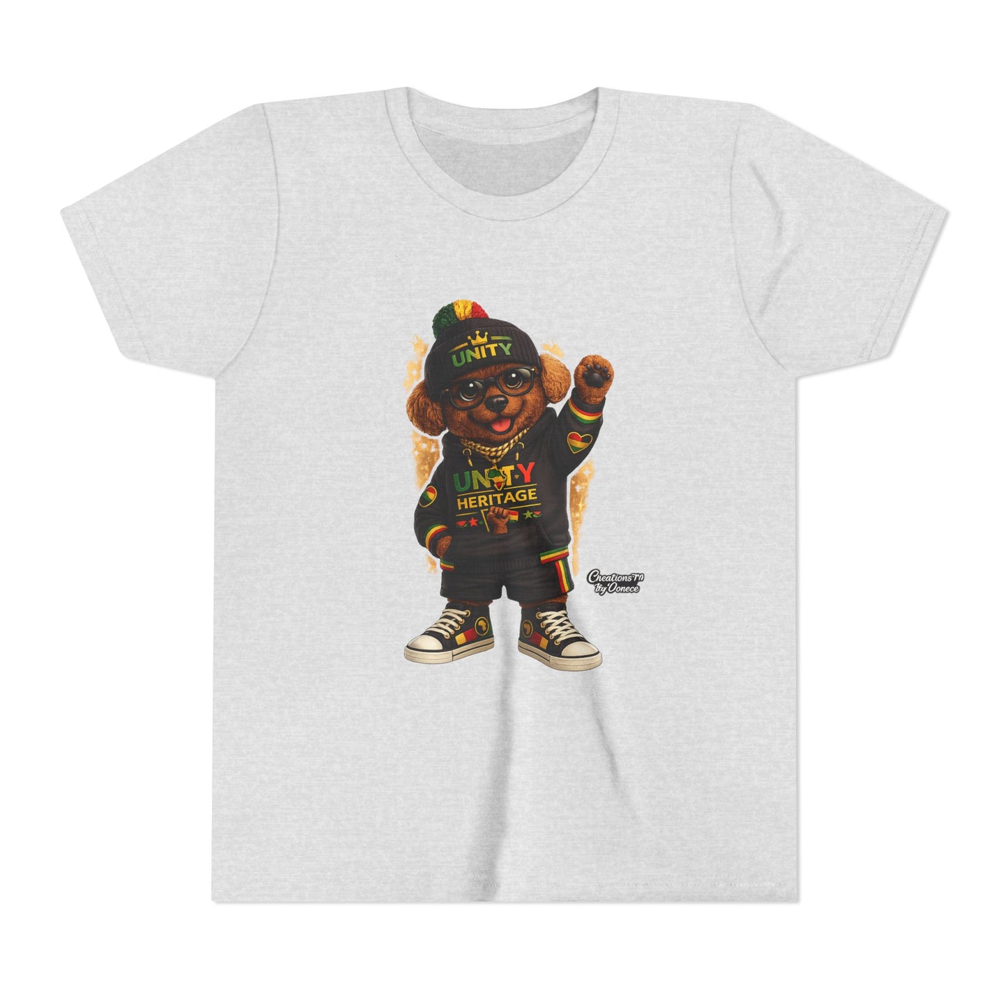 Kids Unity Heritage Tee — Youth Short Sleeve Shirt with 'Unity' Design