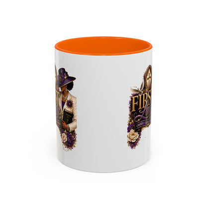First Lady Church Coffee Mug — Elegant Purple Hat Gospel Tea Cup (11/15oz)