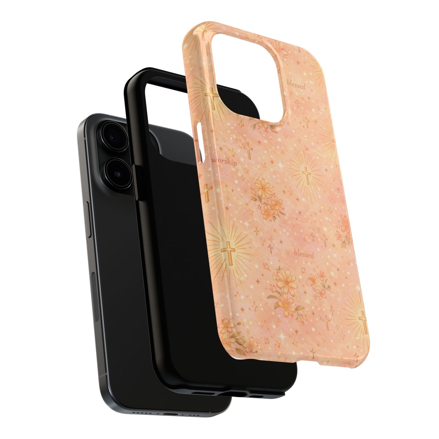 Blessed in Grace Phone Case | Christian floral iPhone Case