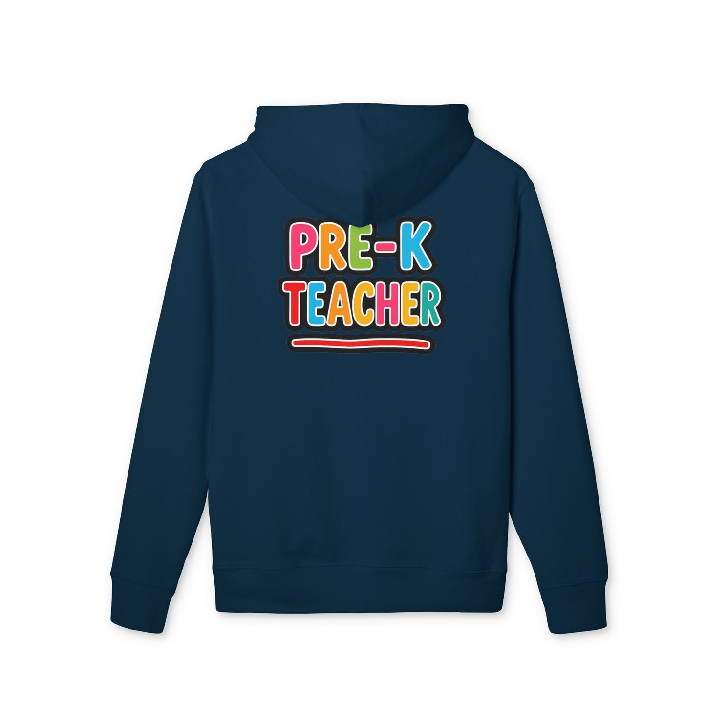 Pre-K Teacher Hoodie — Colorful Backprint Teacher Appreciation Gift