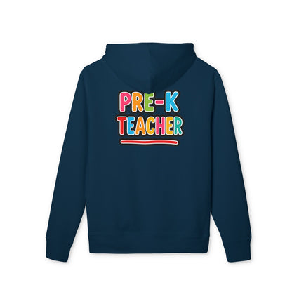Pre-K Teacher Hoodie — Colorful Backprint Teacher Appreciation Gift