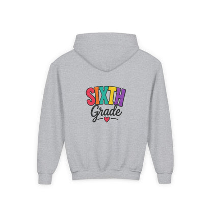Sixth Grade Kids Hoodie – Colorful Back-to-School Sweatshirt