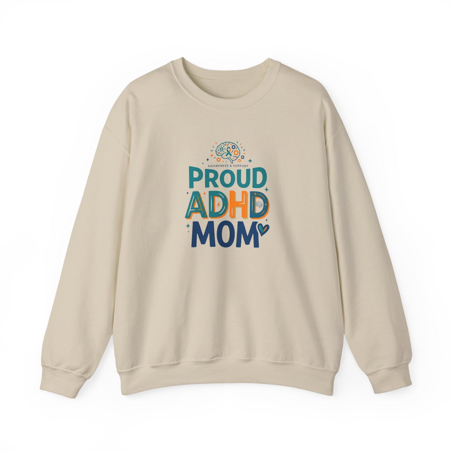 Proud ADHD Mom Crewneck Sweatshirt