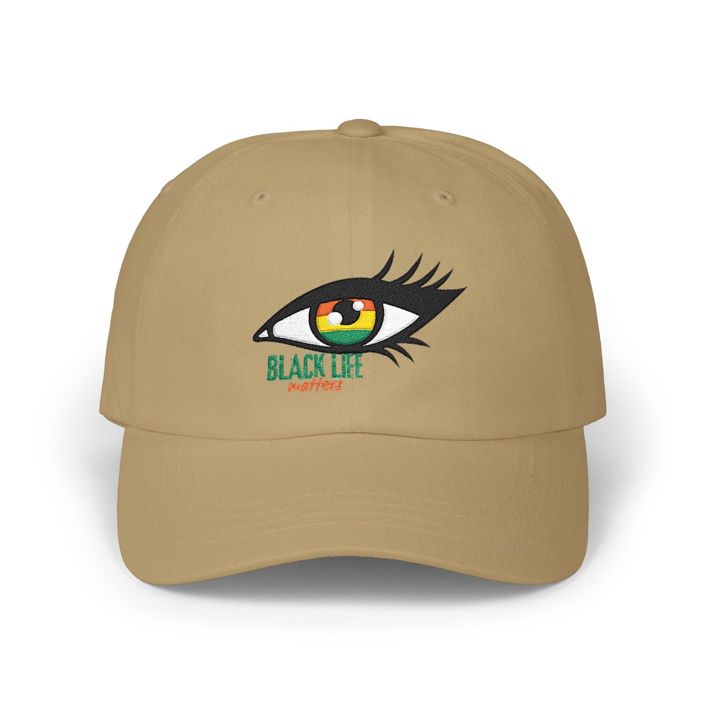 Dad Cap — Embroidered Eye "Black Life, Next Year" Dad Hat