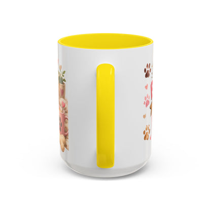 Cute Dog Lover Coffee Mug — "Life is Better With a Dog" Accent Mug (11/15oz)