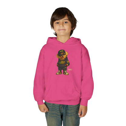 Youth Hoodie — Cool Bear 'Boss' Streetwear Design