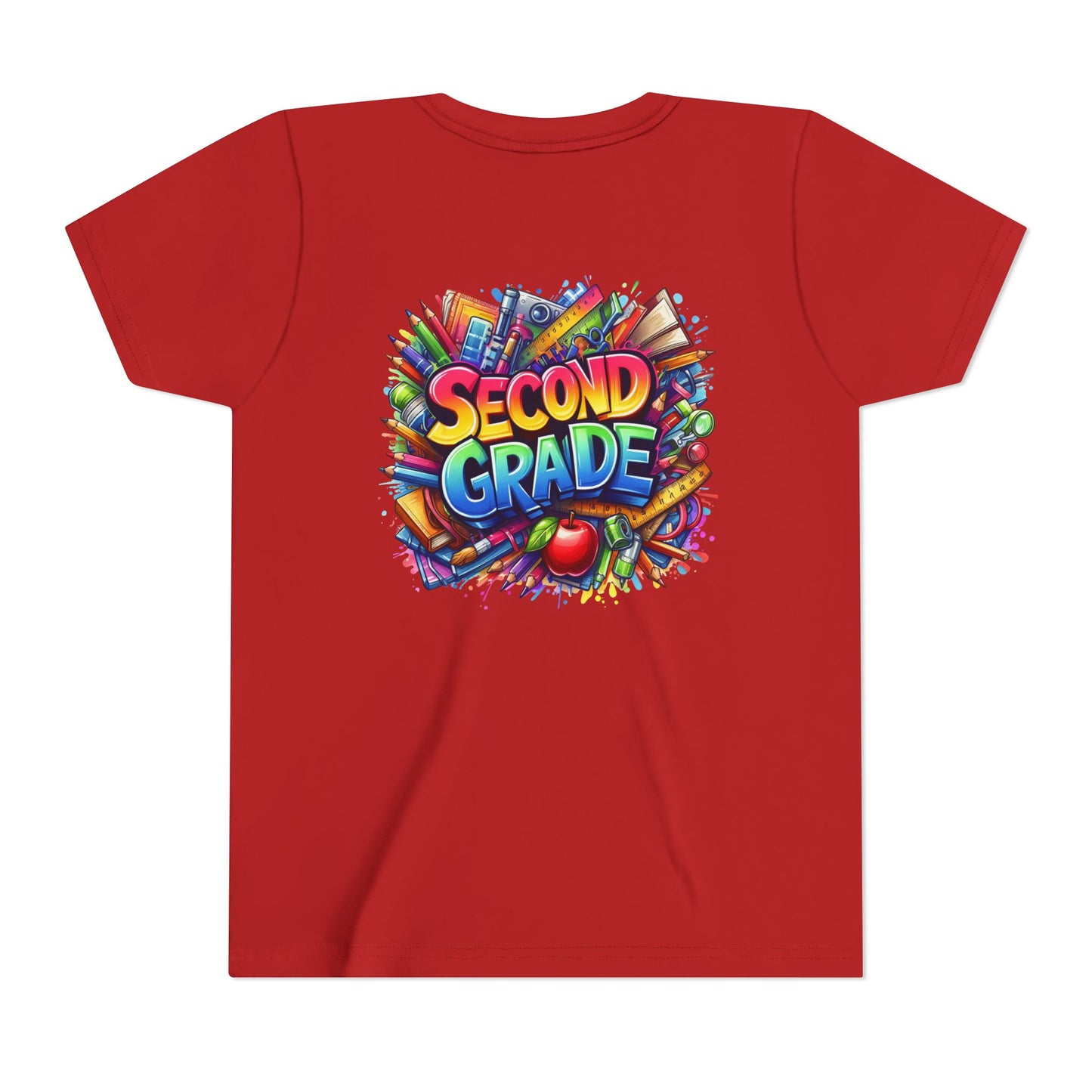 Second Grade Youth Tee — Colorful Back-to-School Kids T-Shirt