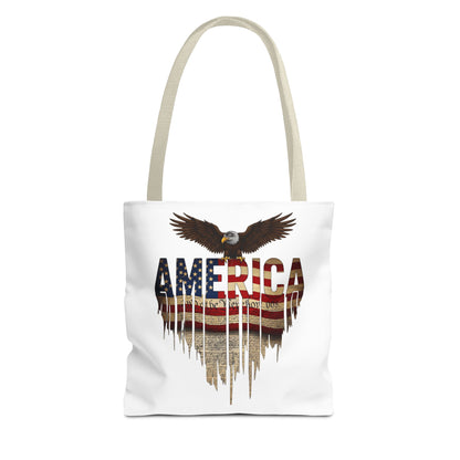 America Eagle Flag Tote Bag – Patriotic USA Canvas Tote