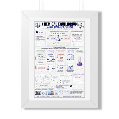 Chemical Equilibrium Poster — Framed Educational Chemistry Print