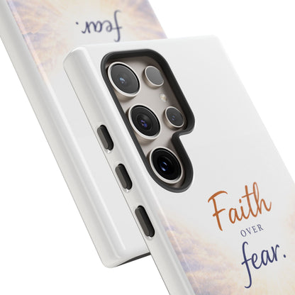 Faith Over Fear Phone Case — Inspirational Christian iPhone Cover