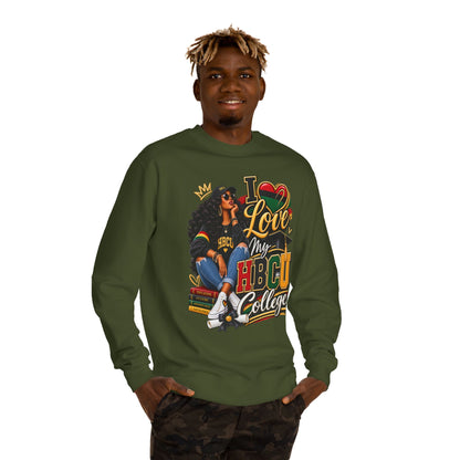 I Love My HBCU College Crewneck Sweatshirt