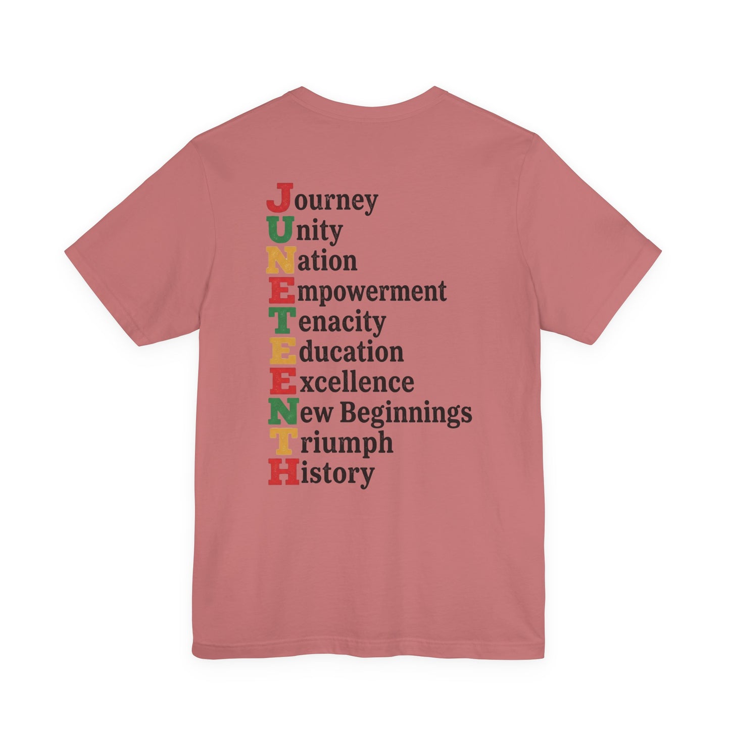 Juneteenth Acrostic T-Shirt — Journey, Unity, Empowerment Tee