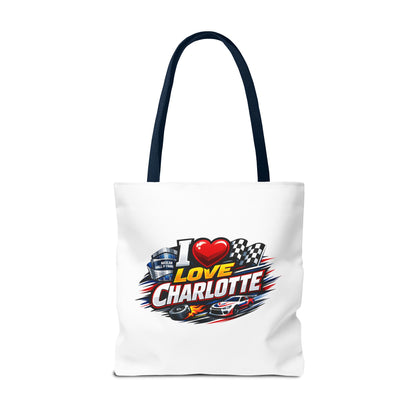 I Love Charlotte Racing Tote Bag