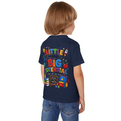 Toddler T‑Shirt — "Little Mind Big Potential" Back‑to‑School Graphic Tee