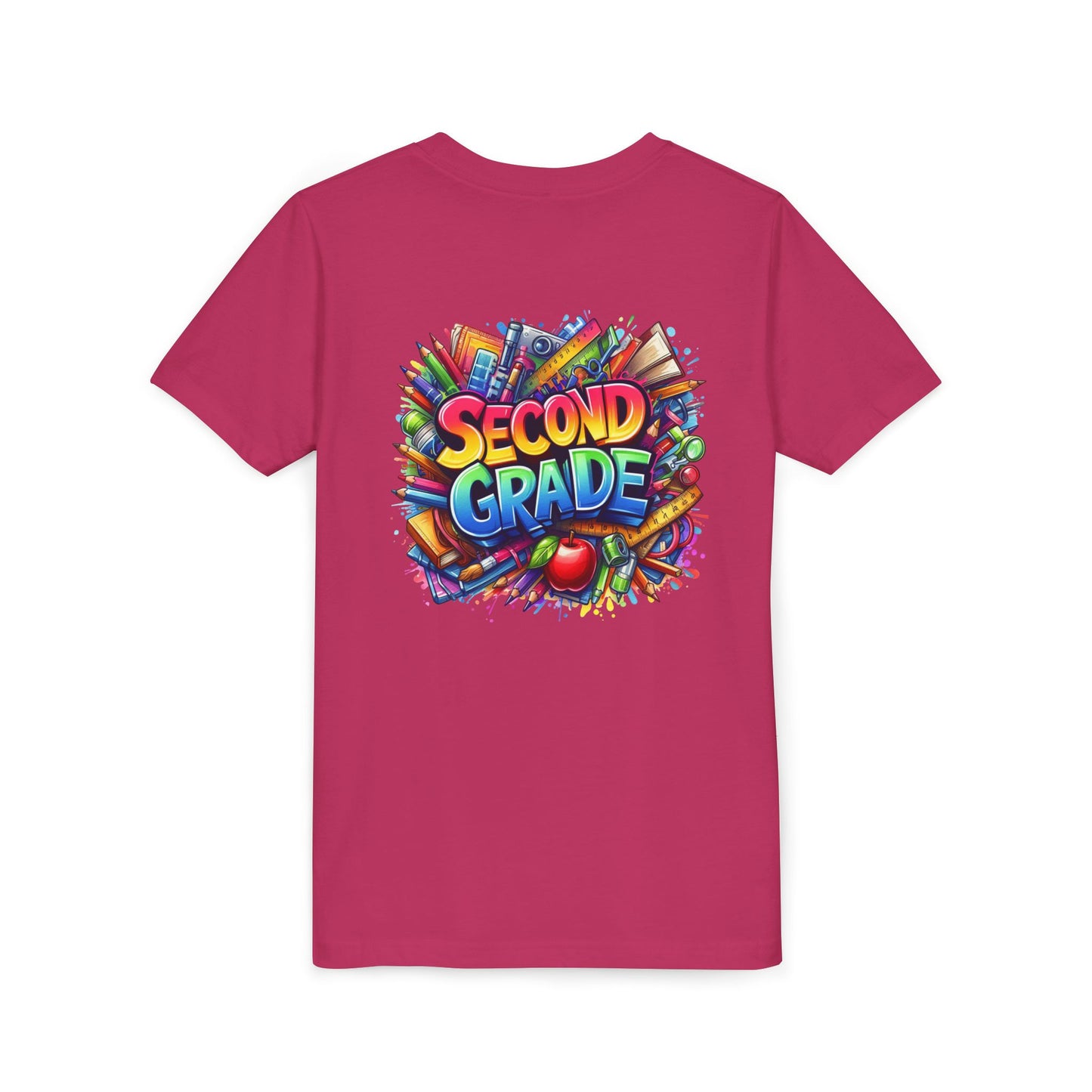 Second Grade Youth Tee — Colorful Back-to-School Kids T-Shirt