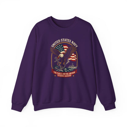United States Navy The Eagle and the Anchor Stand Guard  Sweatshirt