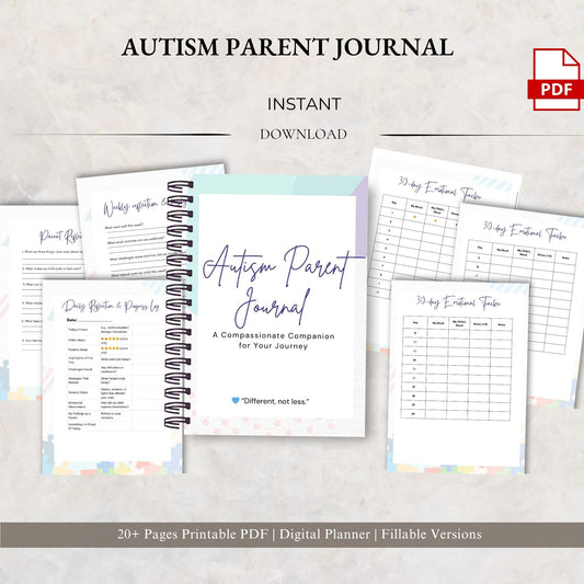 autism journal, parent planner, special needs, behavior tracker, daily log, caregiver tool, autism planner, family planner, progress tracker, journal pdf, parent support, routine tracker, notes journal, planner printable, autism support