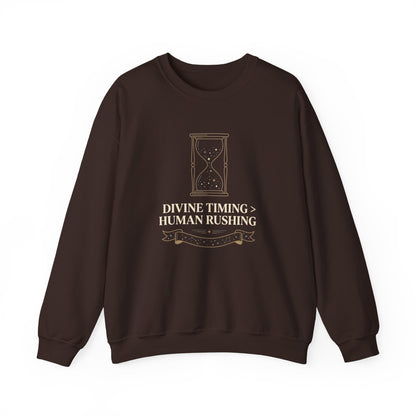 Divine Timing Human Rushing  Sweatshirt