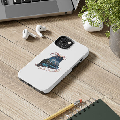 Maine Lighthouse Tough Phone Case — "Can't Get There From Here" State Silhouette