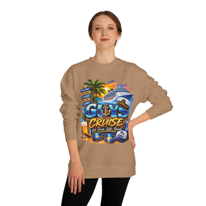 Guys Cruise Sweatshirt – Men’s Cruise Vacation Graphic Crewneck
