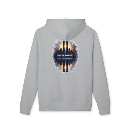 9/11 Memorial Hoodie – "Never Forget" Twin Towers Tribute Pullover