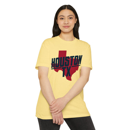 Houston TX State Outline T-Shirt — Retro City Pride Tee