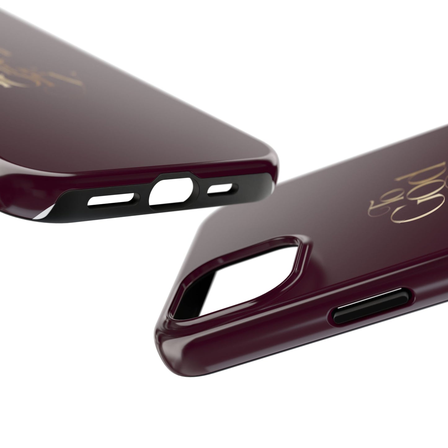 To God Be The Glory Tough Phone Case — Burgundy Gold Christian Scripture Cover