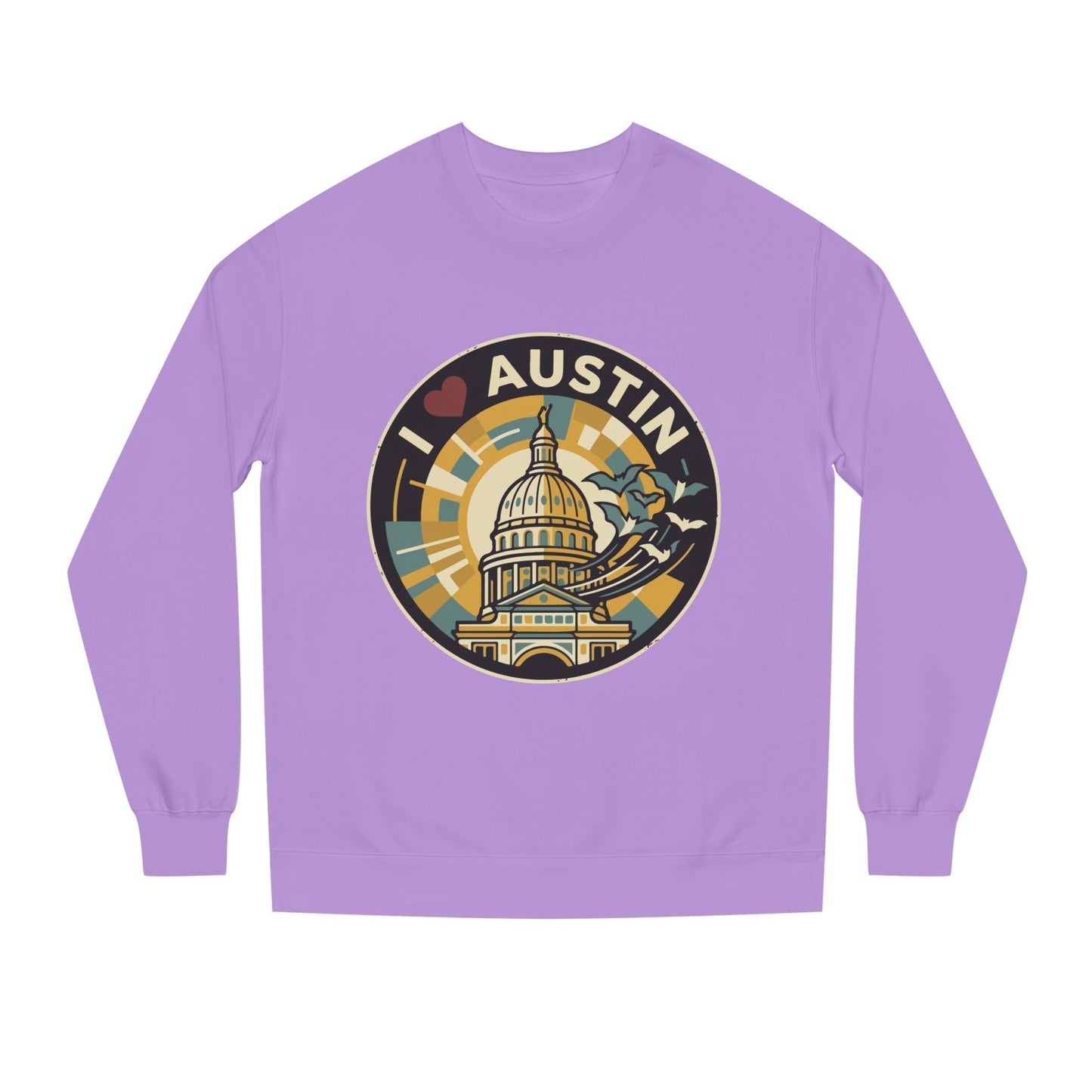 I  Austin Crewneck Sweatshirt — Austin Capitol Retro Graphic