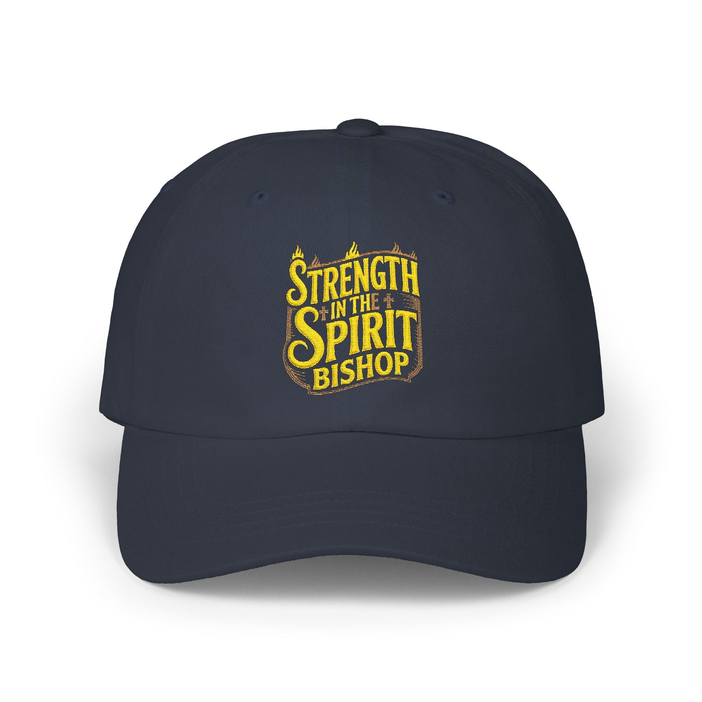 Classic Dad Cap - "Strength in the Spirit Bishop" Embroidered Faith Baseball Hat