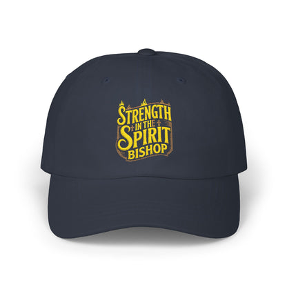 Classic Dad Cap - "Strength in the Spirit Bishop" Embroidered Faith Baseball Hat