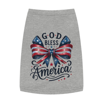 God Bless America Patriotic Pet Tank Top