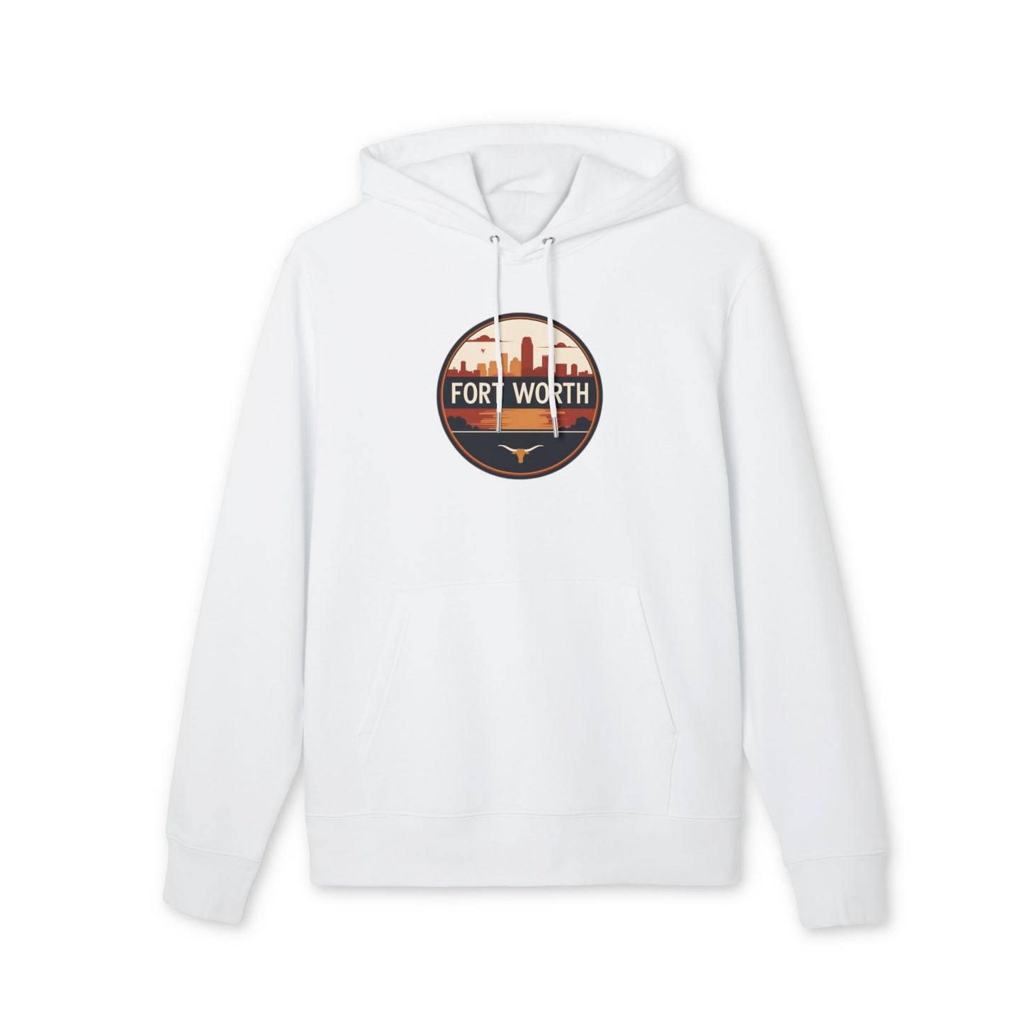 Fort Worth Skyline Hoodie — Retro Cityscape Sweatshirt