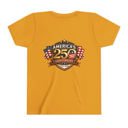 America's 250th Anniversary Youth Tee - Patriotic 1776–2026 Celebration Shirt