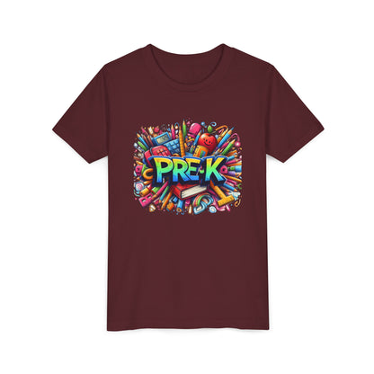 PRE-K Kids Tee — Colorful Back-to-School Pre-K Shirt for Preschoolers