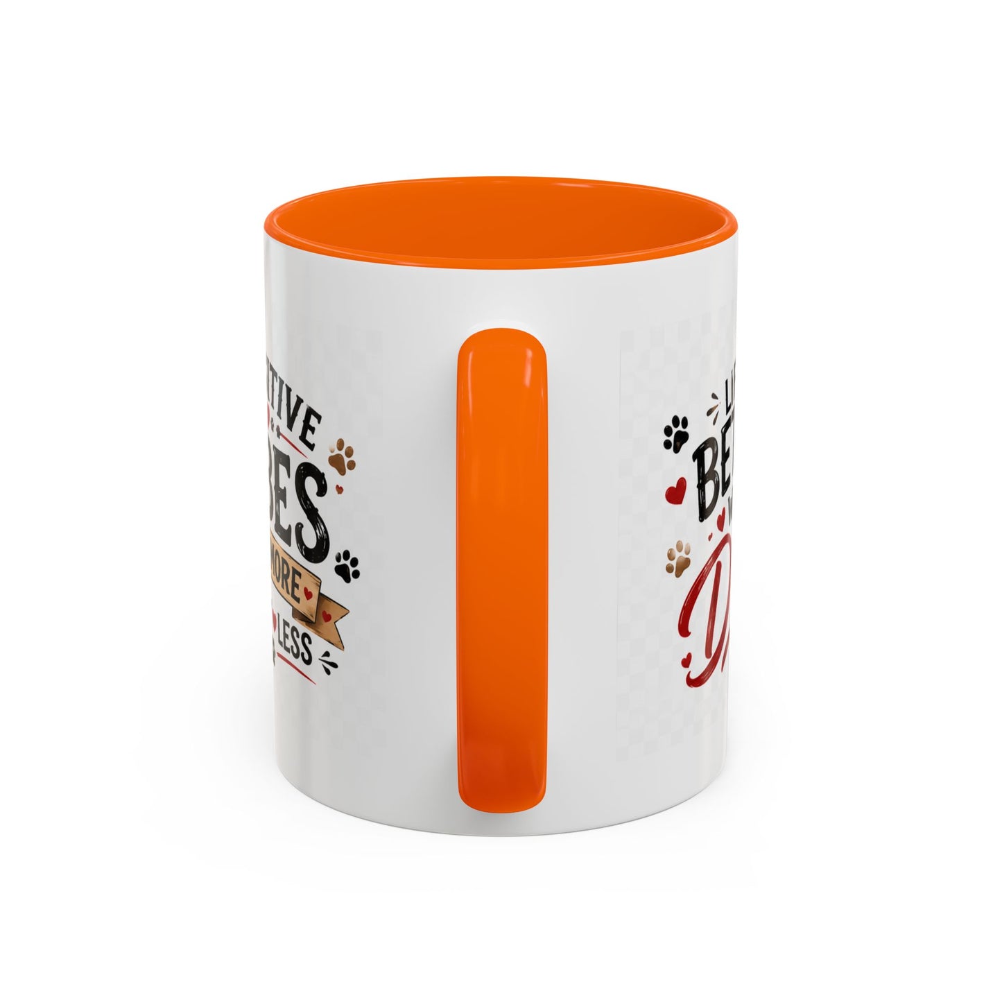 Pawsitive Vibes Coffee Mug - "Wag More, Worry Less" Dog Lover Accent Mug
