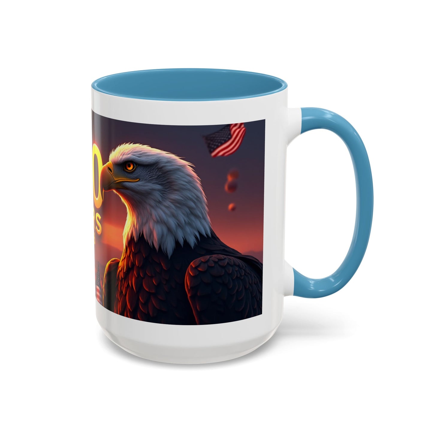 250 Years 1776–2026 Eagle Coffee Mug — Patriotic Anniversary 250th USA Celebration